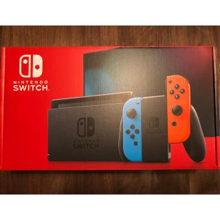 ニンテンドースイッチ(Nintendo Switch)の新品 未使用 Nintendo Switch 本体 新型 任天堂 レッド ブルー(家庭用ゲーム機本体)