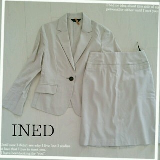 イネド(INED)のINED サマースーツ ホワイト(スーツ)