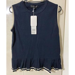 ジルスチュアート(JILLSTUART)の【新品タグ付き】ジルスチュアート　ノースリーブニット(カットソー(半袖/袖なし))