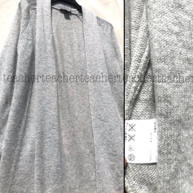theory ロングニットカーディガン グレー の通販 by teacher's shop|セオリーならラクマ - カシミヤ 100% ショールカラー 得価NEW