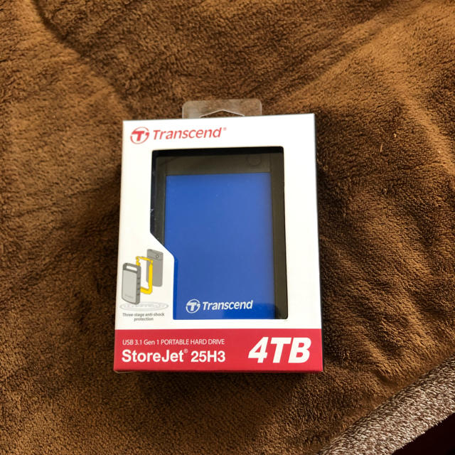 ポータブルHDD】Transcend StoreJet 25H3 4TB - PC周辺機器