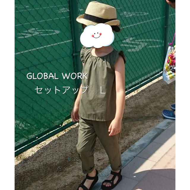 GLOBAL WORK(グローバルワーク)のグローバルワーク⭐︎セットアップ キッズ/ベビー/マタニティのキッズ服女の子用(90cm~)(ブラウス)の商品写真