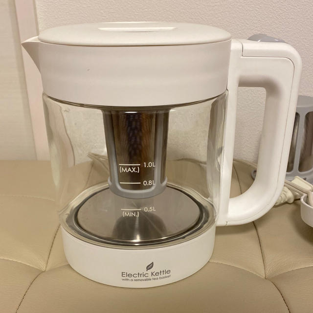 ニトリ(ニトリ)のガラス電気ケトル ルミエ Electric Kettle ニトリ SN3808 スマホ/家電/カメラの生活家電(電気ケトル)の商品写真