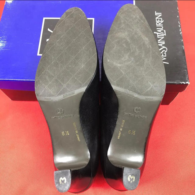 mila schon(ミラショーン)の【未使用】Mila Schon ミラショーン ブラック パンプス  約23cm レディースの靴/シューズ(ハイヒール/パンプス)の商品写真
