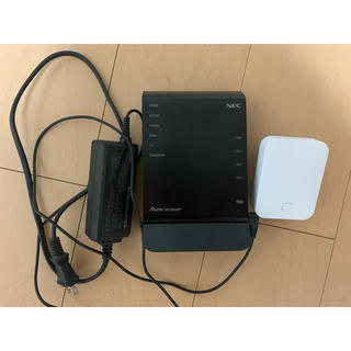 エヌイーシー(NEC)のNEC Wi-Fi ルータ Aterm PA-WG1900HP＋中継機(PC周辺機器)