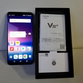 エヌティティドコモ(NTTdocomo)のほぼ未使用　LG-V30+  L-01K(スマートフォン本体)