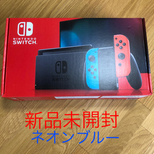 新品未開封　ニンテンドースイッチ　本体　新型　ネオンブルーゲームソフト/ゲーム機本体