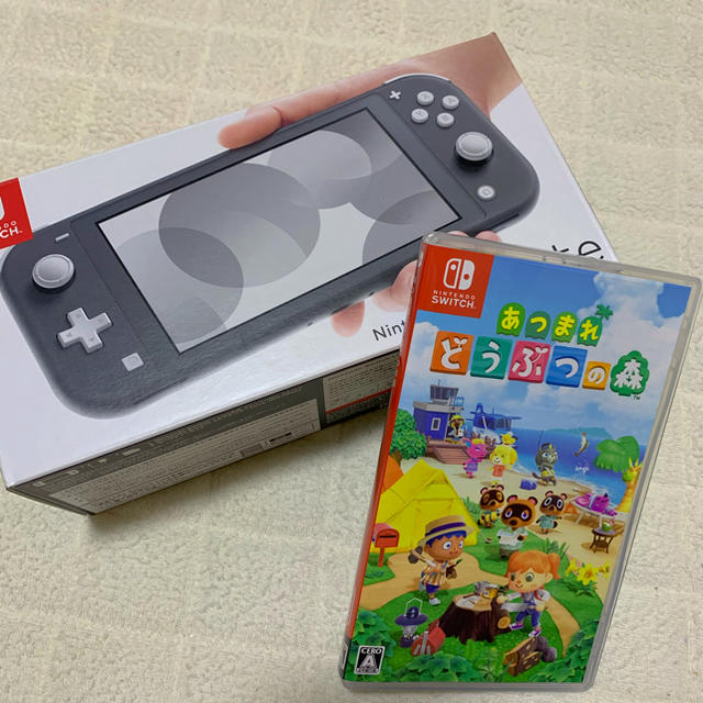 Nintendo Switch Liteグレー　あつ森　セット