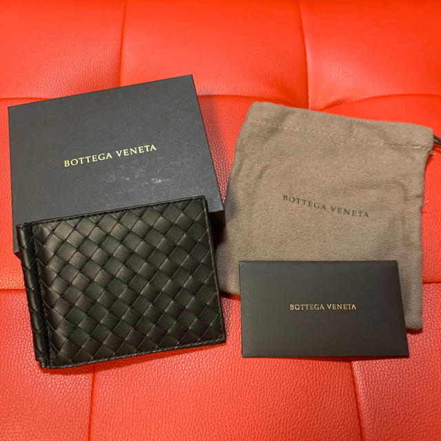 Bottega Veneta(ボッテガヴェネタ)の(KH！様専用)ボッテガ・ヴェネタ マネークリップ ブラック 399 メンズのファッション小物(マネークリップ)の商品写真