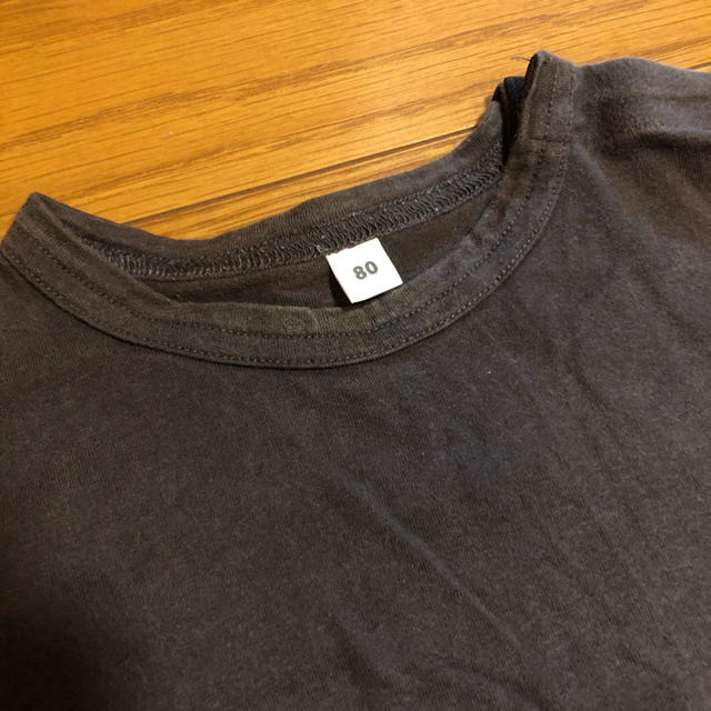 MUJI (無印良品)(ムジルシリョウヒン)の無印Tシャツ&FO.KIDSデニムハーフパンツ キッズ/ベビー/マタニティのベビー服(~85cm)(Ｔシャツ)の商品写真