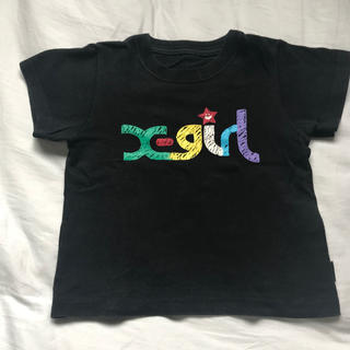 エックスガールステージス(X-girl Stages)のX-girl  半袖　Tシャツ　3T  95 黒(Tシャツ/カットソー)