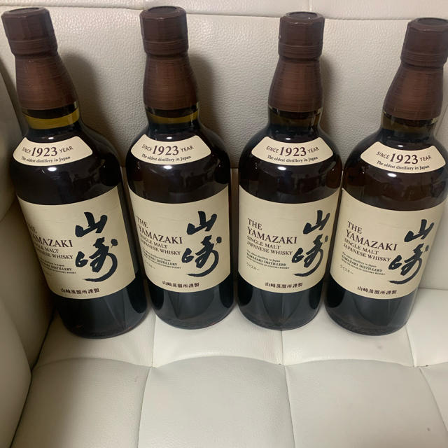 山崎　シングルモルトウィスキー　700ml 4本セット食品/飲料/酒