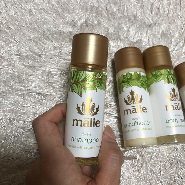 ハワイ コオリナ マリオット のアメニティ Malie Organics