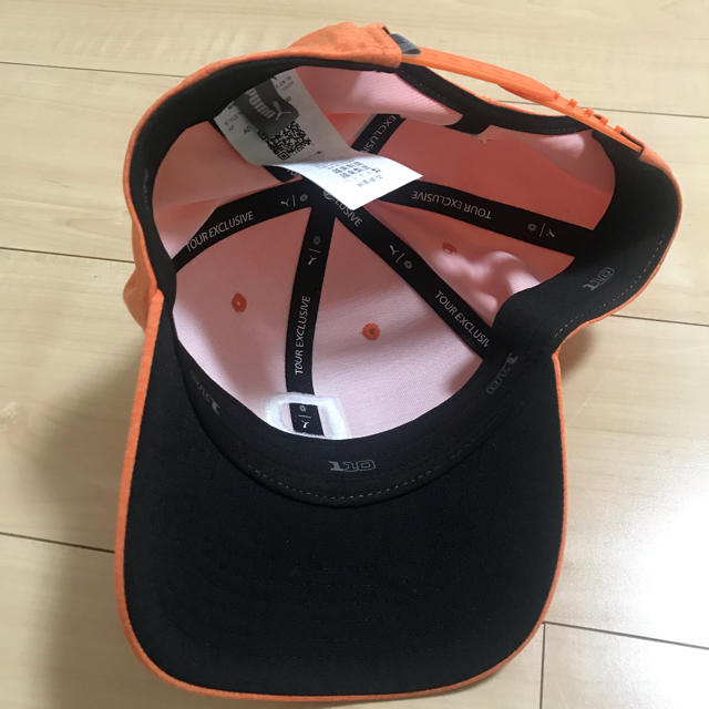 PUMA(プーマ)のPUMA ゴルフ キャップ CAP 送料込み オレンジ 1回着用 プーマ スポーツ/アウトドアのゴルフ(ウエア)の商品写真