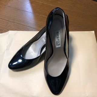 エレガンスヒミコ(elegance卑弥呼)の卑弥呼 黒 エナメルパンプス(ハイヒール/パンプス)