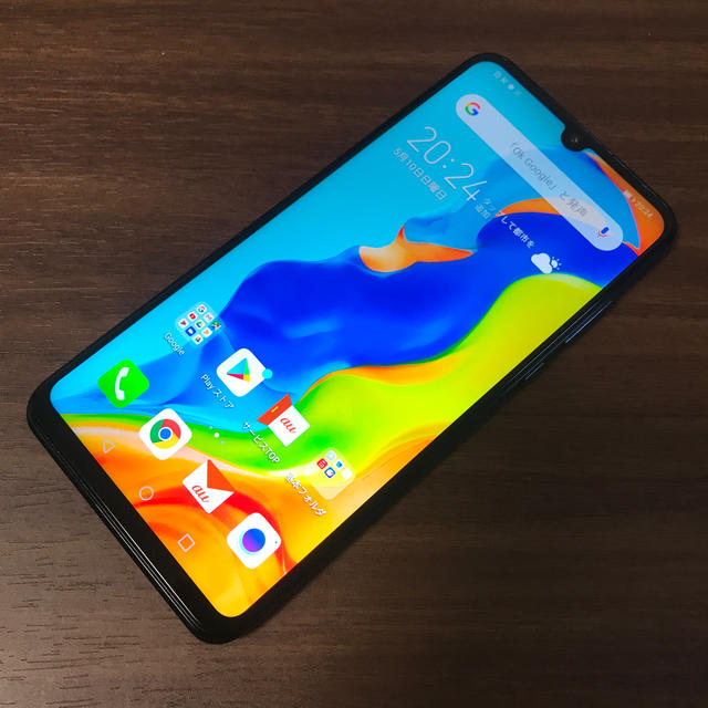 【ジャンク】au HWV33 HUAWEI P30 lite ブラック