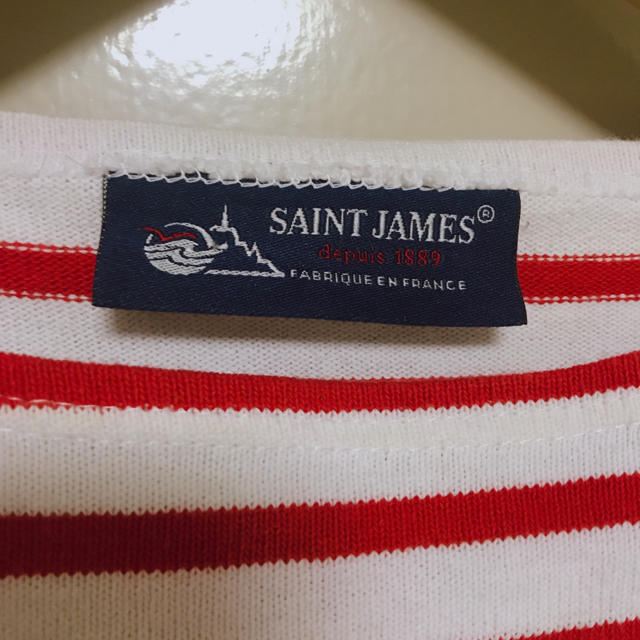 SAINT JAMES(セントジェームス)の最終値下げ　本日まで！セントジェームスボーダー　ウェッソン　T0 XXS 赤×白 レディースのトップス(カットソー(長袖/七分))の商品写真