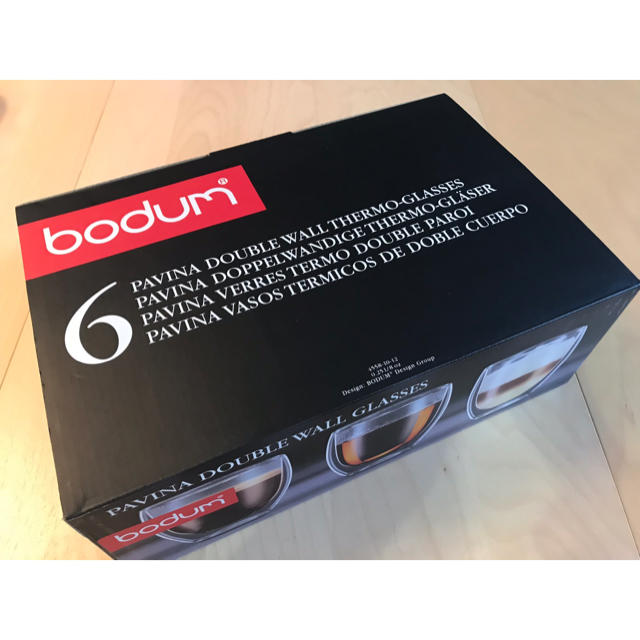 bodum(ボダム)の(4個セット)新品 BODUM ボダム グラス 250ml×4 インテリア/住まい/日用品のキッチン/食器(グラス/カップ)の商品写真