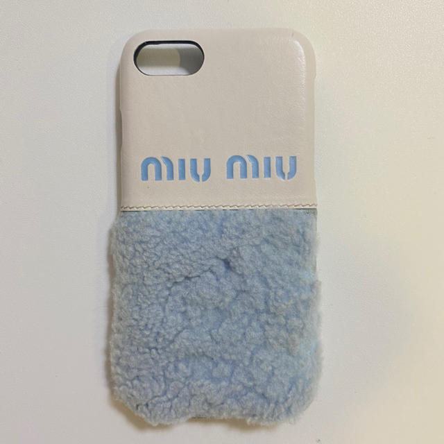 miumiu iPhone7 ケース ファー iPhoneケース