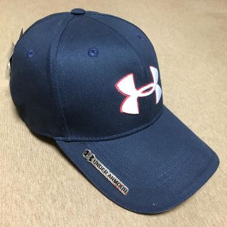 アンダーアーマー(UNDER ARMOUR)のアンダーアーマン、フリーサイズ、濃紺色、新品未使用(キャップ)