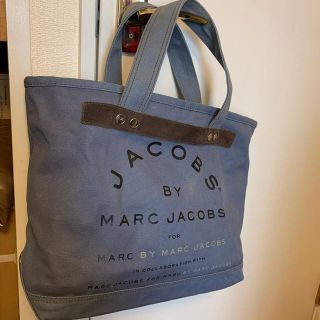 マークバイマークジェイコブス(MARC BY MARC JACOBS)のマークジェイコブス　トートバッグ　正規店購入　ネイビーブルー(トートバッグ)