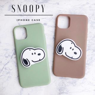 スヌーピー(SNOOPY)の大人気◎新品◆スヌーピー ポップソケット付き iPhoneケース(iPhoneケース)