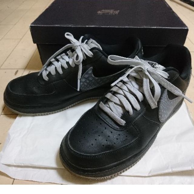 【値下げ】NIKE AIR FORCE 1 黒 グレー 27㎝