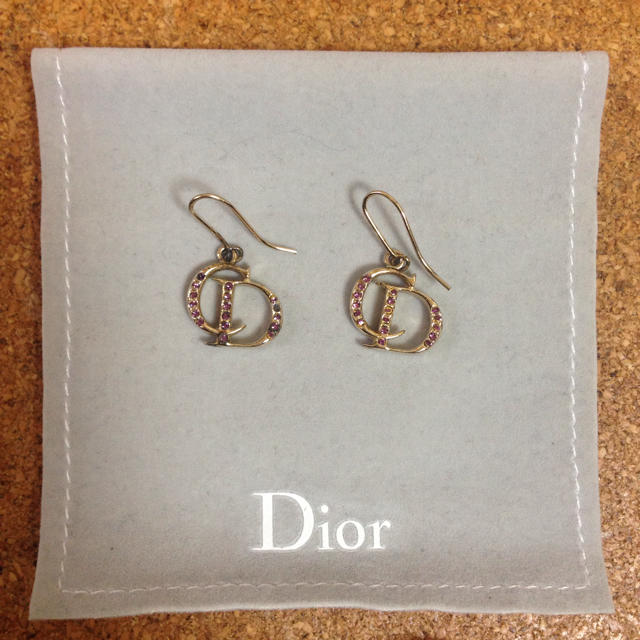 Christian Dior(クリスチャンディオール)のディオールピアス パープル レディースのアクセサリー(ピアス)の商品写真