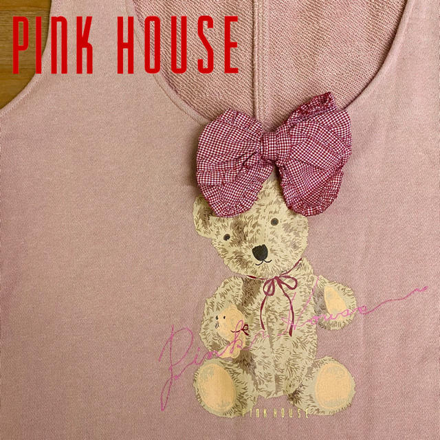 PINK HOUSE(ピンクハウス)の【PINK HOUSE】ピンクハウス ワンピース くま リボン/Freesize レディースのワンピース(ロングワンピース/マキシワンピース)の商品写真