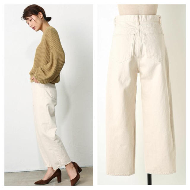 BLACK by moussy(ブラックバイマウジー)のBLACK BY MOUSSY PUNA white denim 23 レディースのパンツ(デニム/ジーンズ)の商品写真