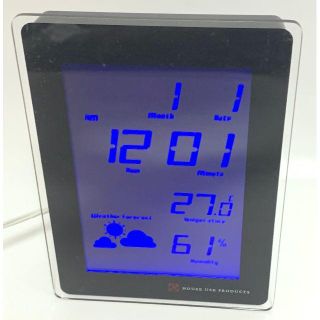 LCD CLOCK TIDE 時計 ブルー(置時計)