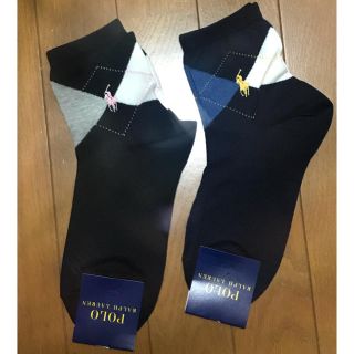 ポロラルフローレン(POLO RALPH LAUREN)の新品 ポロ ラルフローレン ロゴ入り靴下 RALPHLAUREN ナイガイ(ソックス)