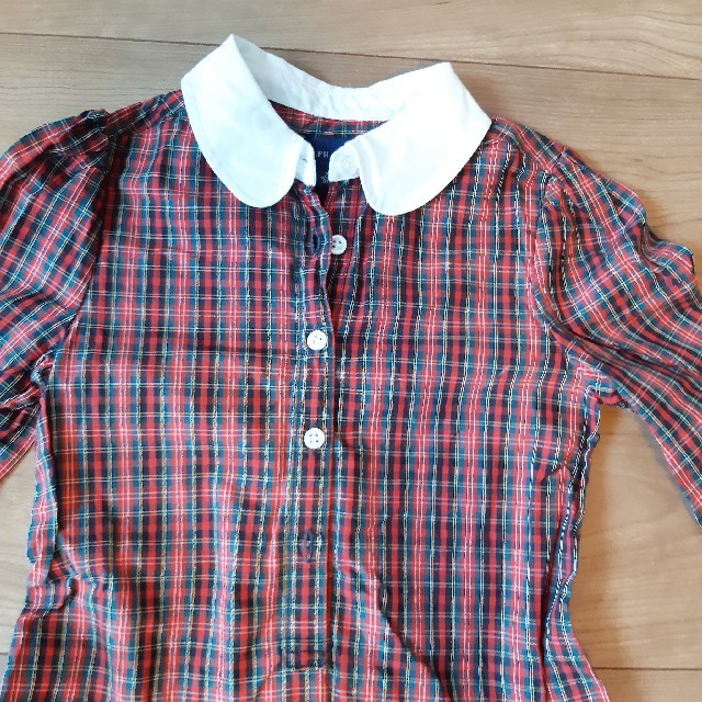 Ralph Lauren(ラルフローレン)のラルフローレン　チェック　ワンピース　90 キッズ/ベビー/マタニティのキッズ服女の子用(90cm~)(ワンピース)の商品写真