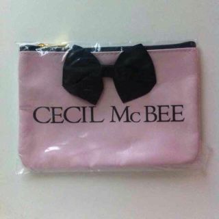 セシルマクビー(CECIL McBEE)のリボンつきポーチ ♡ セシル(ポーチ)