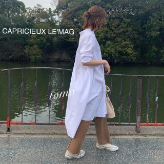 カプリシューレマージュ(CAPRICIEUX LE'MAGE)の今季新作❁﻿カプリシューレマージュ　バックボタンシャツワンピース(ロングワンピース/マキシワンピース)