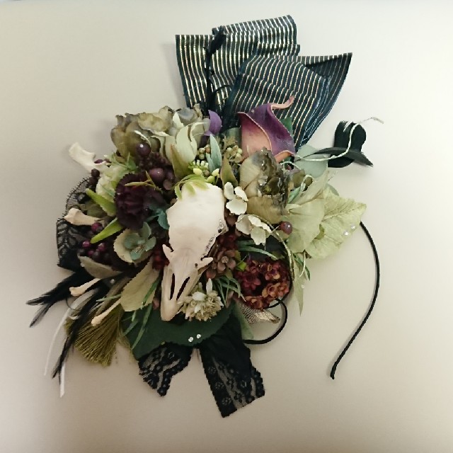 Flower bone head dress オートクチュール ヘッド ドレス | www