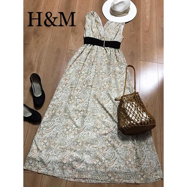 H&M(エイチアンドエム)の☆H&M☆エイチアンドエム   ペイズリー柄マキシワンピース  ロングワンピース レディースのワンピース(ロングワンピース/マキシワンピース)の商品写真