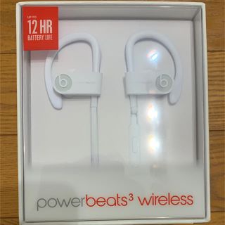 ビーツバイドクタードレ(Beats by Dr Dre)のpower beats 3 wireless ホワイト(ヘッドフォン/イヤフォン)