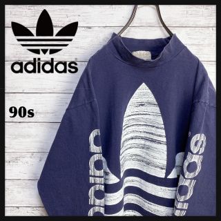 アディダス(adidas)の【激レア】アディダス◎90s ビッグロゴ トレフォイル ロングスリーブTシャツ(Tシャツ/カットソー(半袖/袖なし))