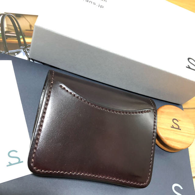 ワイルドスワンズ　パーム　コードバン　バーガンディ　#8 メンズのファッション小物(折り財布)の商品写真