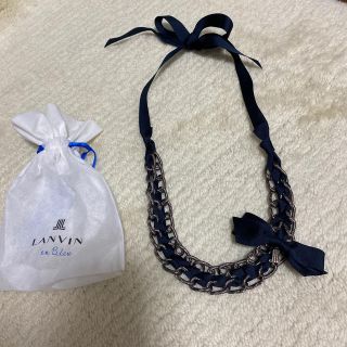 ランバンオンブルー(LANVIN en Bleu)のLANVIN en Bleu リボンネックレス(ネックレス)