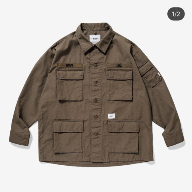 WTAPS JUNGLE LS/SHIRT.COTTON.CANVASミリタリージャケット