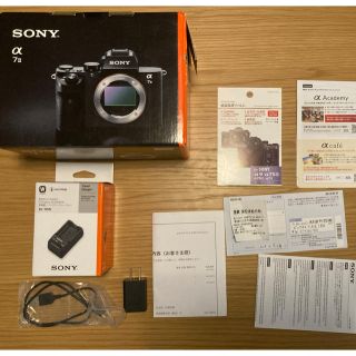 ソニー(SONY)の【chi＿l様専用】【超美品】Sony α7Ⅱボディ単体 純正予備バッテリー付(ミラーレス一眼)