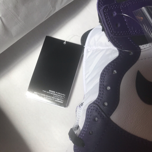 NIKE(ナイキ)のWOWOさん専用　27cm NIKE AJ1 COURT PURPLE  新品 メンズの靴/シューズ(スニーカー)の商品写真