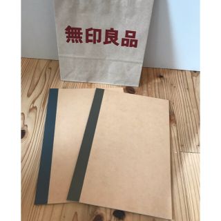 ムジルシリョウヒン(MUJI (無印良品))の新品未使用＊無印良品ＭＵＪＩ＊Ｂ5裏うつりしにくいノート2冊組＊茶灰＊(ノート/メモ帳/ふせん)