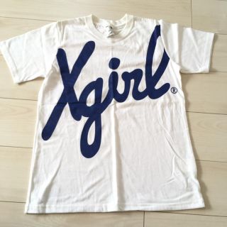 エックスガール(X-girl)のx-girl Tシャツ　白T  ビッグロゴTシャツ(Tシャツ(半袖/袖なし))