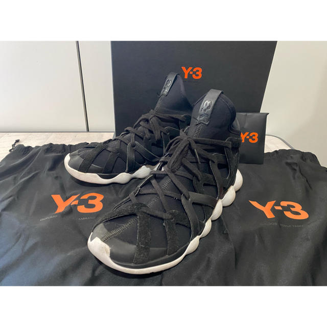 Y-3(ワイスリー)の【大特価】激レア Y-3 キュージョハイ メンズハイカットスニーカー 38.5㎝ メンズの靴/シューズ(スニーカー)の商品写真