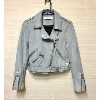 ザラ(ZARA)の【ZARA】スエード調 ライダースジャケット(ライダースジャケット)