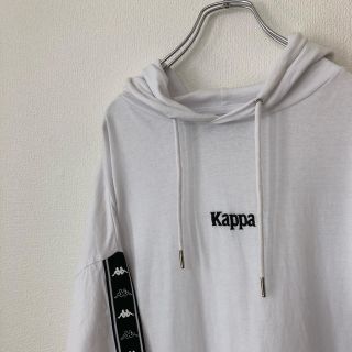 カッパ(Kappa)のKAPPA/カッパ　プルオーバーTシャツ　パーカー　サイドライン　ワンポイント(Tシャツ/カットソー(七分/長袖))