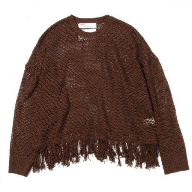 【DAIRIKU】20SS pullover fringe net knit